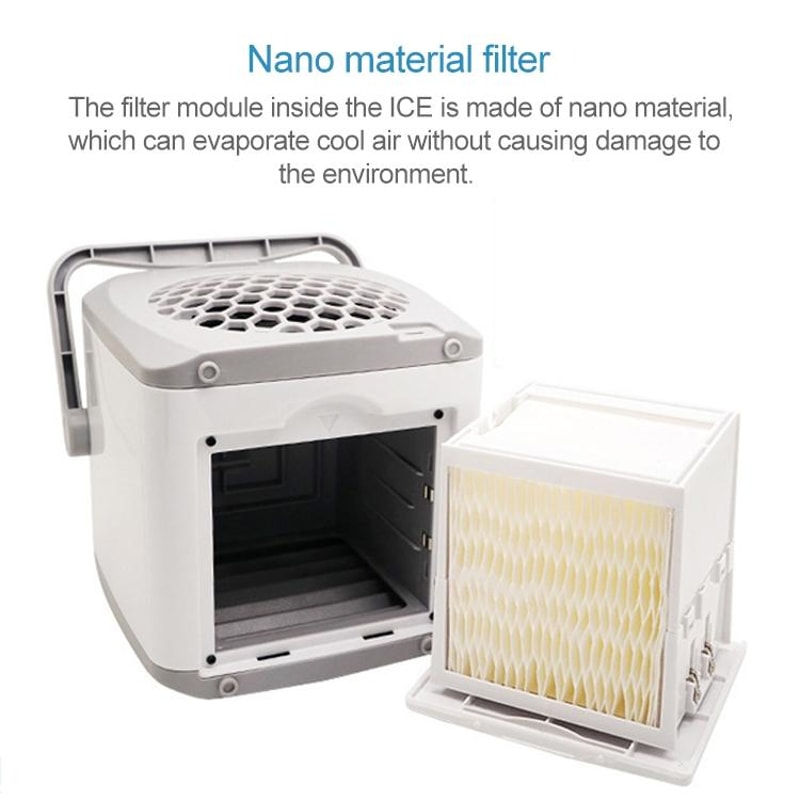 Portable USB Air Cooler Fan Mini Personal Desk Air Conditioner With Water Tank 2