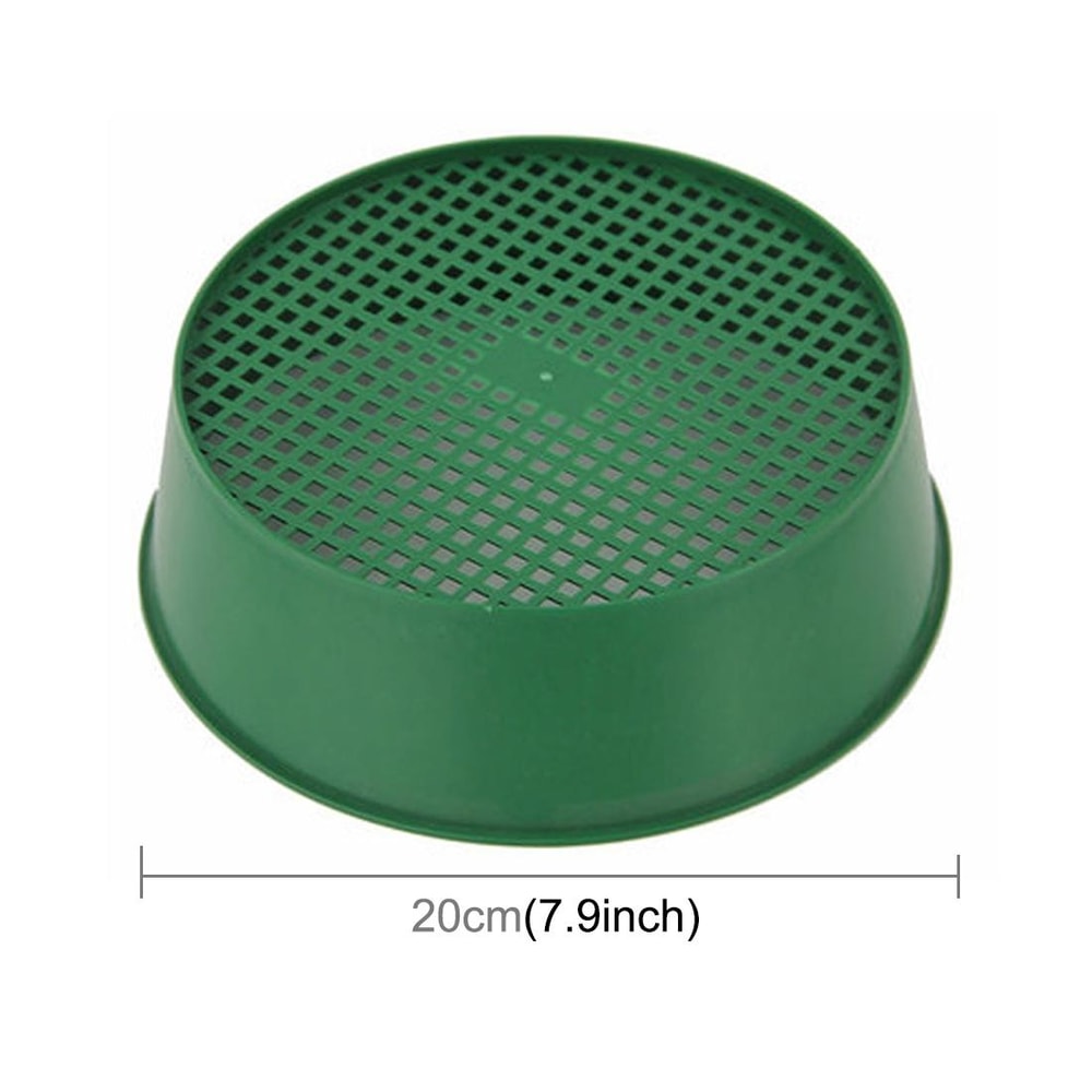 Plastic Mesh Soil Sieve For Gardening Lightweight Garden Soil Sifter With Fine Mesh Screen 2