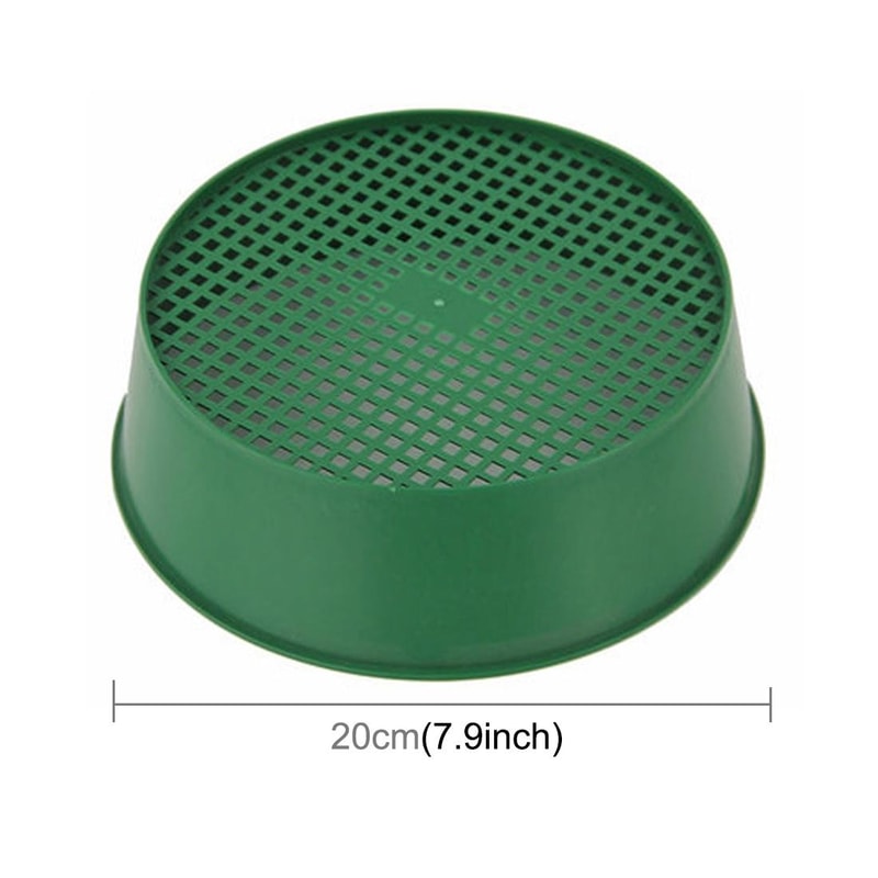 Plastic Mesh Soil Sieve For Gardening Lightweight Garden Soil Sifter With Fine Mesh Screen 2