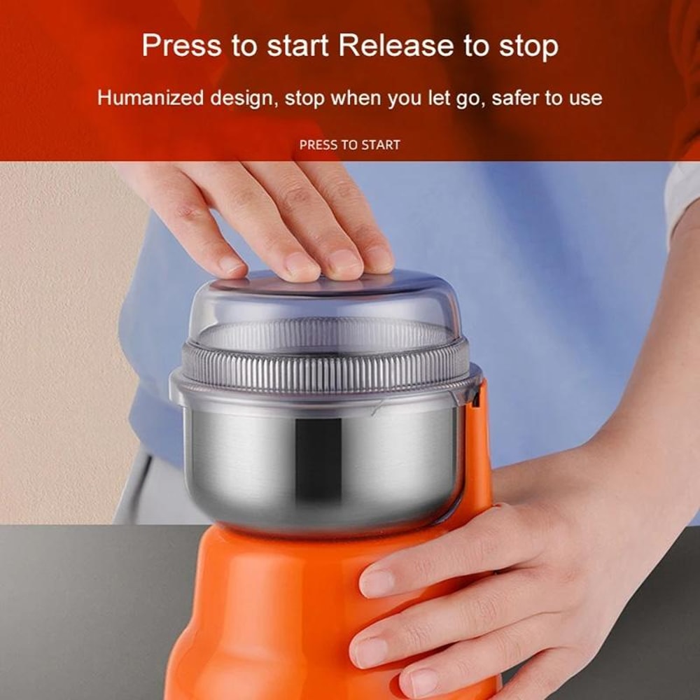 Electric Coffee Bean Grinder Stainless Steel Spice Grain Crusher 4