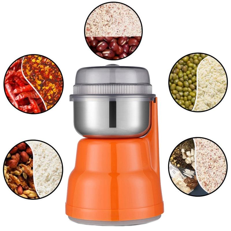 Electric Coffee Bean Grinder Stainless Steel Spice & Grain Crusher