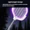 Extendable Electric Mosquito Racket Lamp Rechargeable Stand Zapper 5