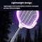 Extendable Electric Mosquito Racket Lamp Rechargeable Stand Zapper 5