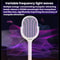 Extendable Electric Mosquito Racket Lamp Rechargeable Stand Zapper 7