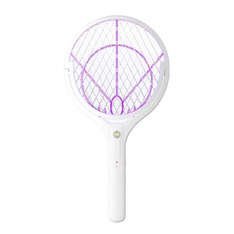 Extendable Electric Mosquito Racket Lamp Rechargeable Stand Zapper