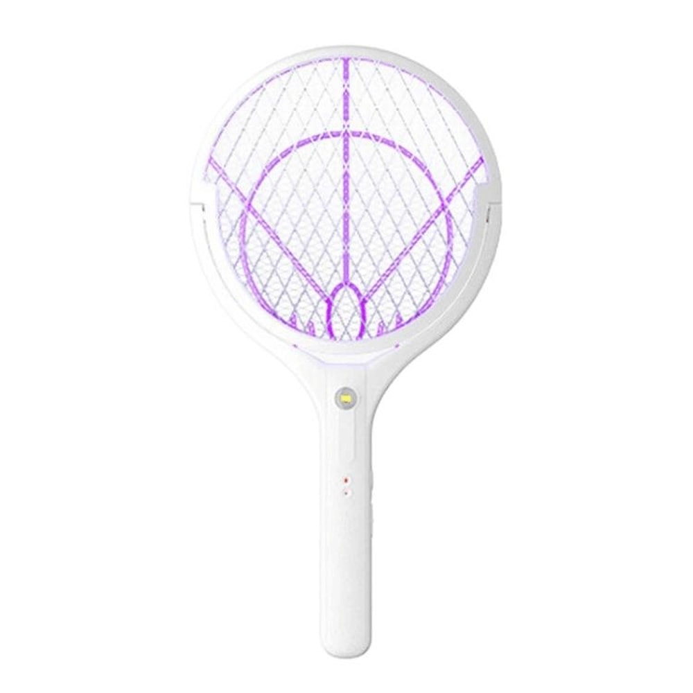 Extendable Electric Mosquito Racket Lamp Rechargeable Stand Zapper 12