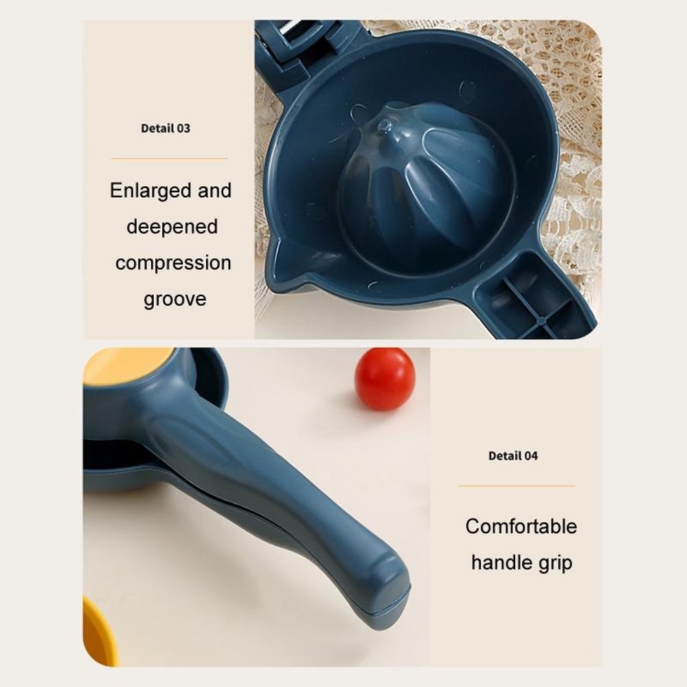 Foldable Manual Lemon Juicer Handheld Citrus Press With Pour Spout 4