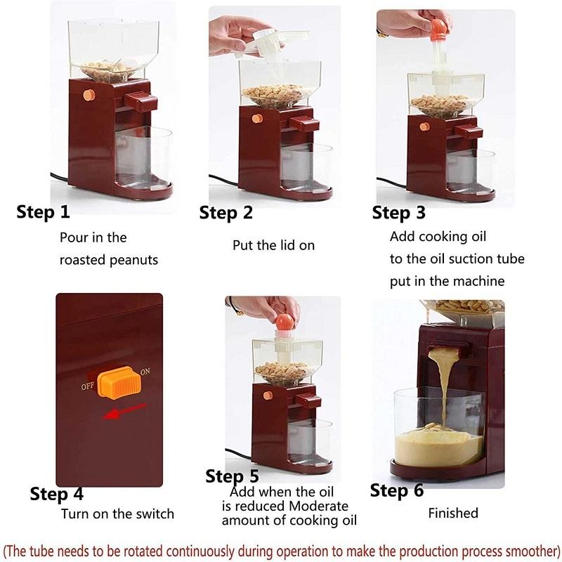Electric Nut Butter Maker Compact Peanut Butter Machine For Fresh Homemade Spreads 6