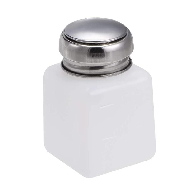 Push Down Alcohol Dispenser Bottle Stainless Steel Precision Pump Container 7