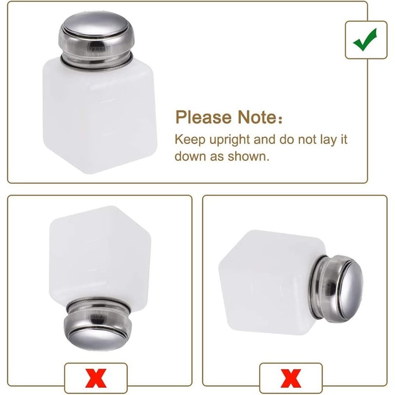 Push Down Alcohol Dispenser Bottle Stainless Steel Precision Pump Container 1