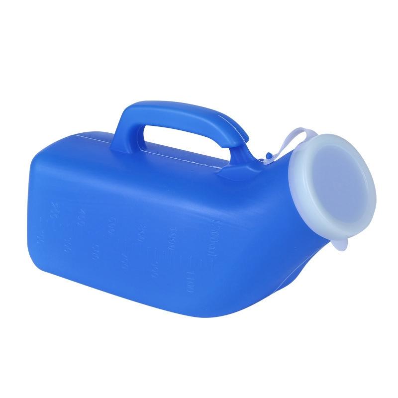 Portable Urinal For Men 1200ml Leakproof Male Urinal Bottle With Handle And Measurement Scale 0
