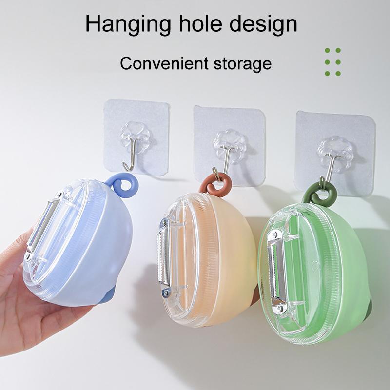 Cute Cat Vegetable Peeler With Storage Case For Fruit And Potato Prep 1