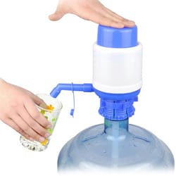 manual water bottle pump dispenser portable hand press drinking water pump