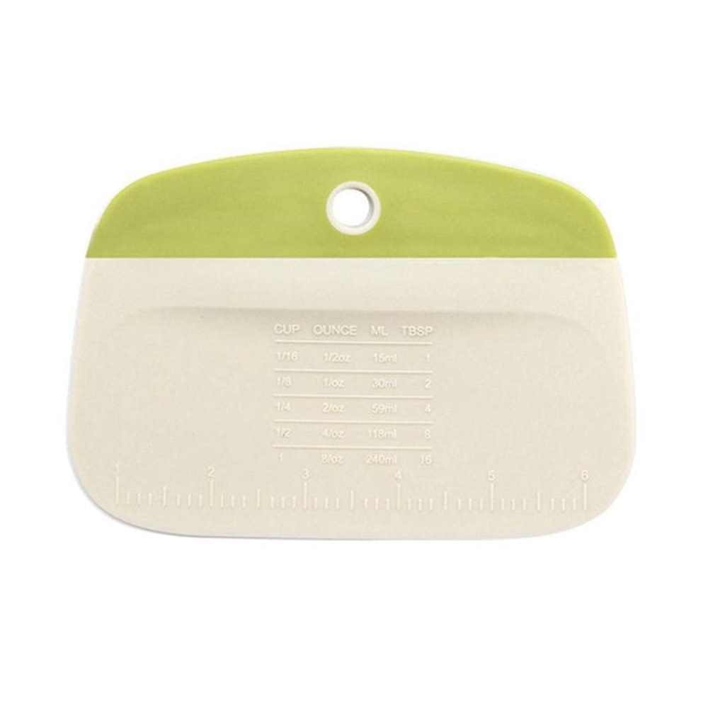 MultiFunction Dough Scraper Cutter With Measurement Scale FoodSafe Plastic Bench Scraper 4