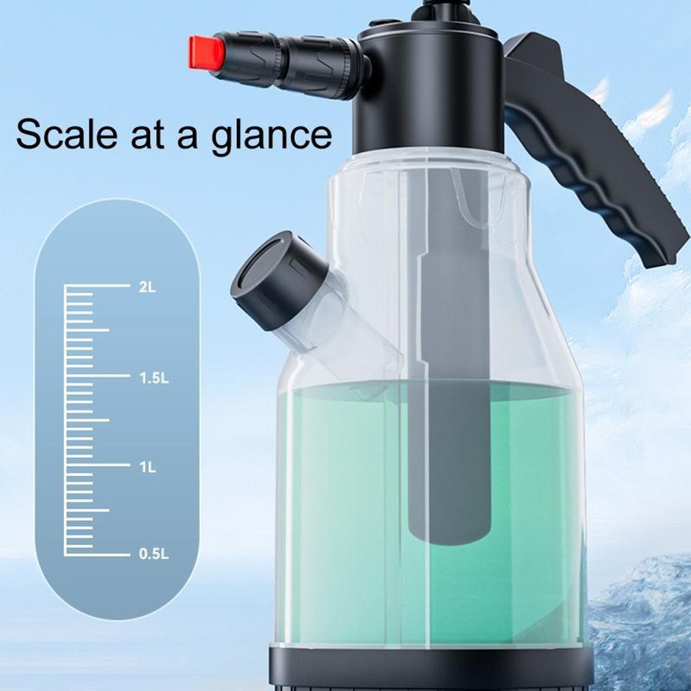 2L Foam Sprayer Bottle HighPressure Car Wash Foam Sprayer With Safety Valve Scale 7