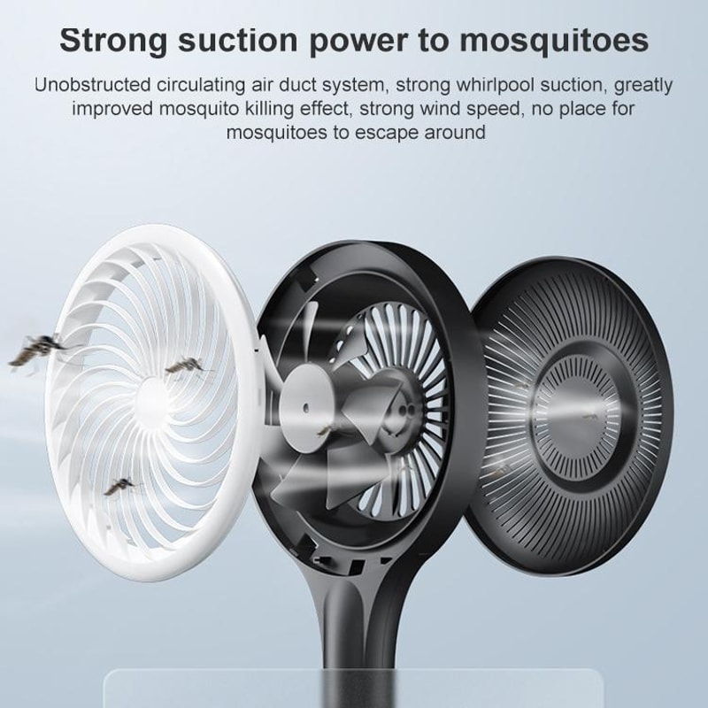 Portable Electric Mosquito Swatter Lamp USB Rechargeable Outdoor Mosquito Killer 2
