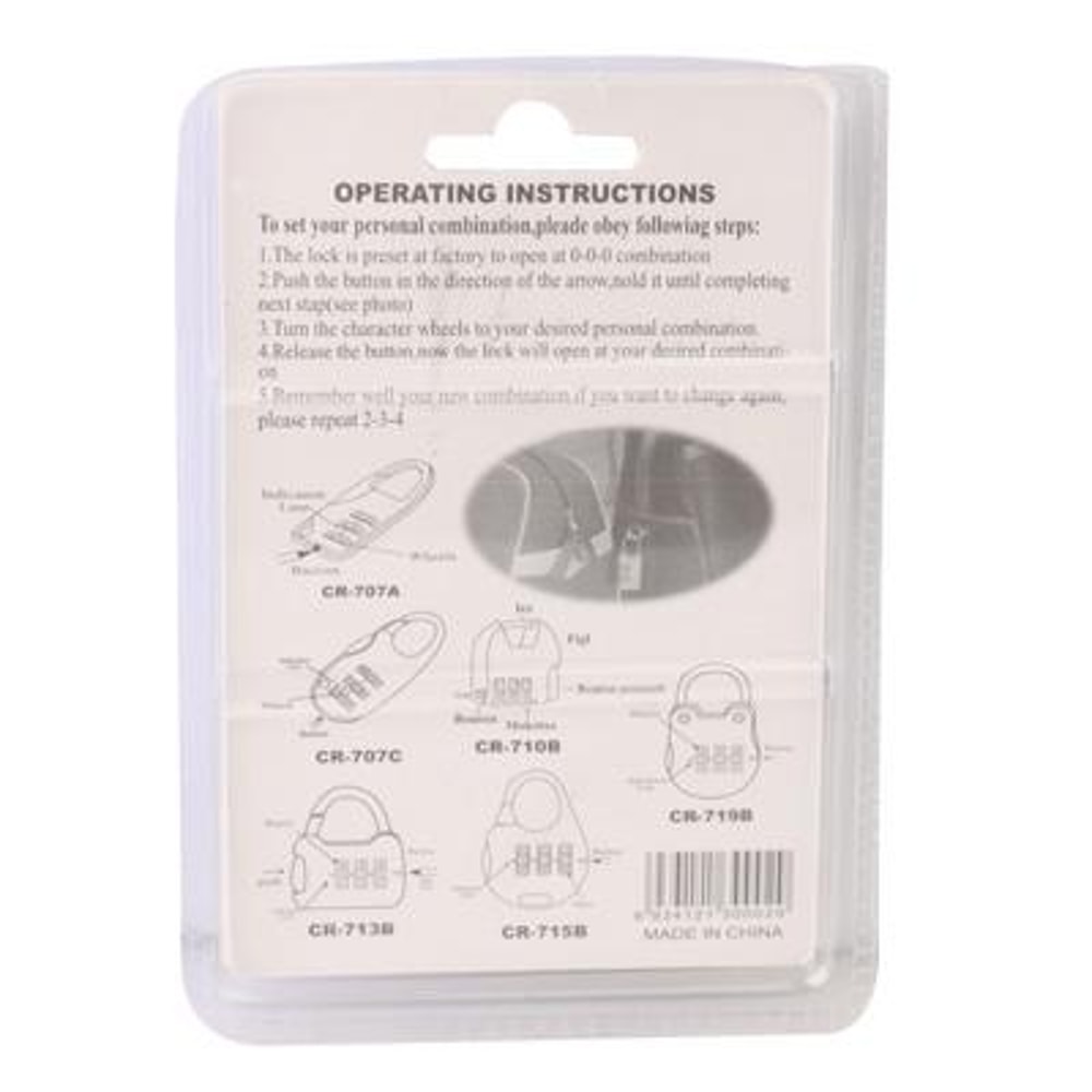 Portable Mini Combination Lock With Folding Knife Multi Tool For Travel And Everyday Security 4