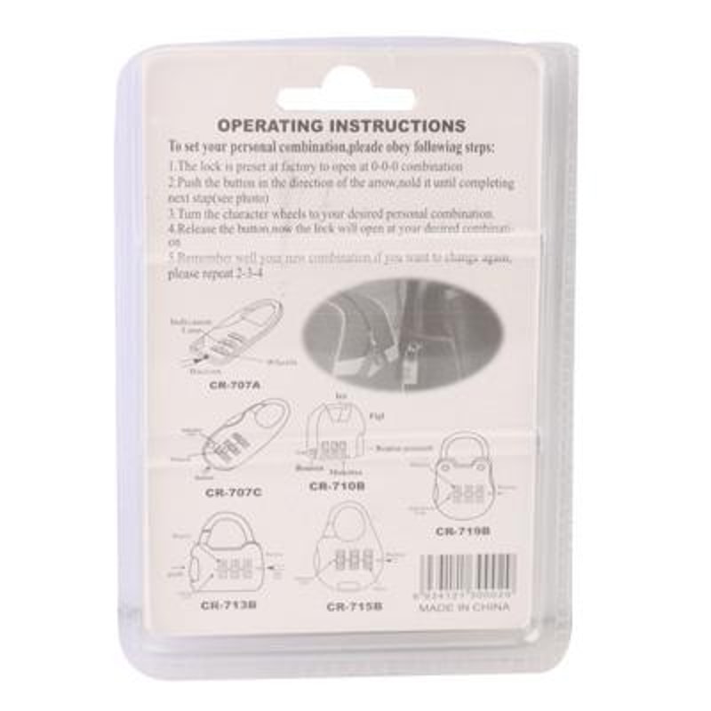 Portable Mini Combination Lock With Folding Knife Multi Tool For Travel And Everyday Security 4