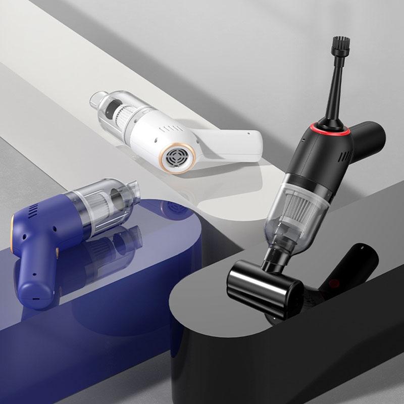 Wireless Charging Mini Car Vacuum Cleaner High Power Wet Dry Portable 4 In 1 Cleaner 1