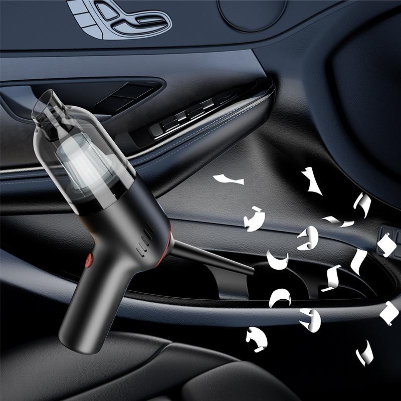 Wireless Charging Mini Car Vacuum Cleaner High Power Wet Dry Portable 4 In 1 Cleaner 2