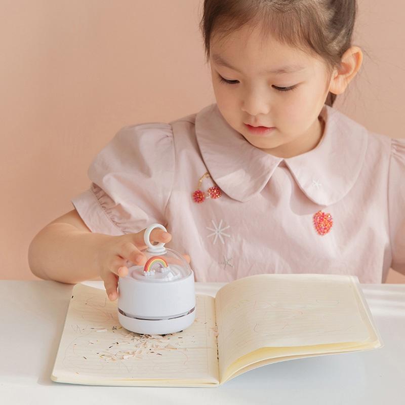 USB Wireless Mini Desk Vacuum Cleaner For Keyboard Laptop Workspace Cleaning 0