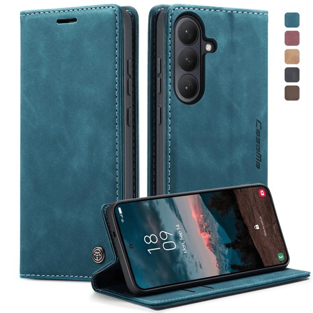 CaseMe Leather Wallet Phone Case Flip Cover With Card Holder Stand 16