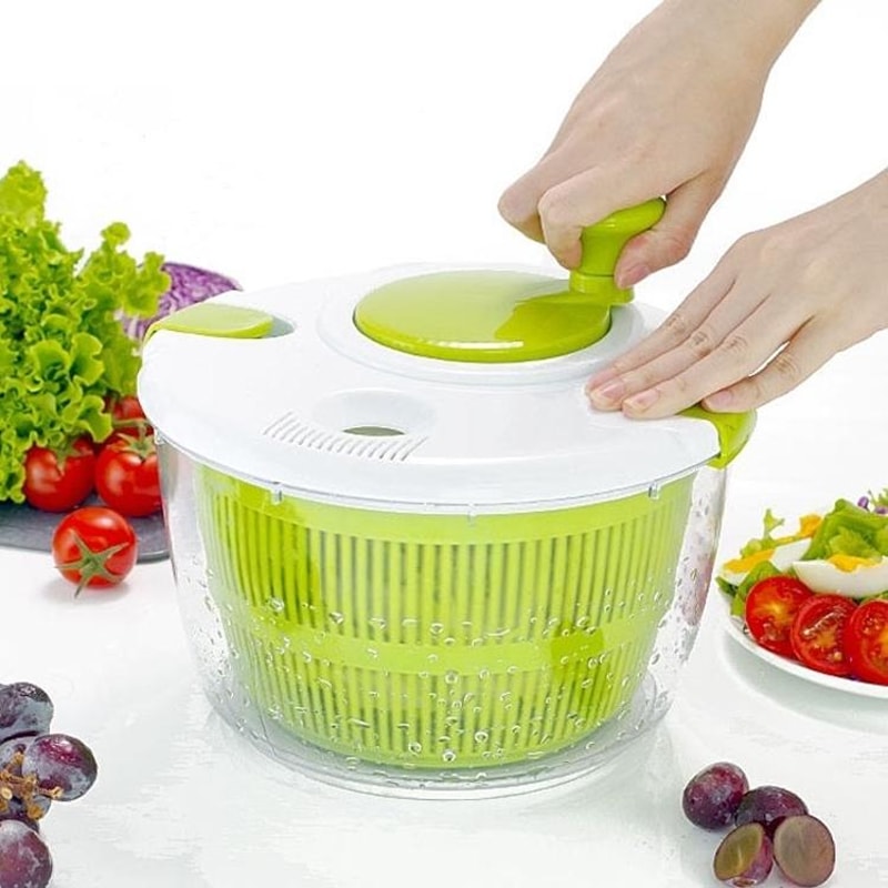 3in1 Vegetable Dehydrator Basket Large Capacity Kitchen Drain Basket With Grater Slicer 11