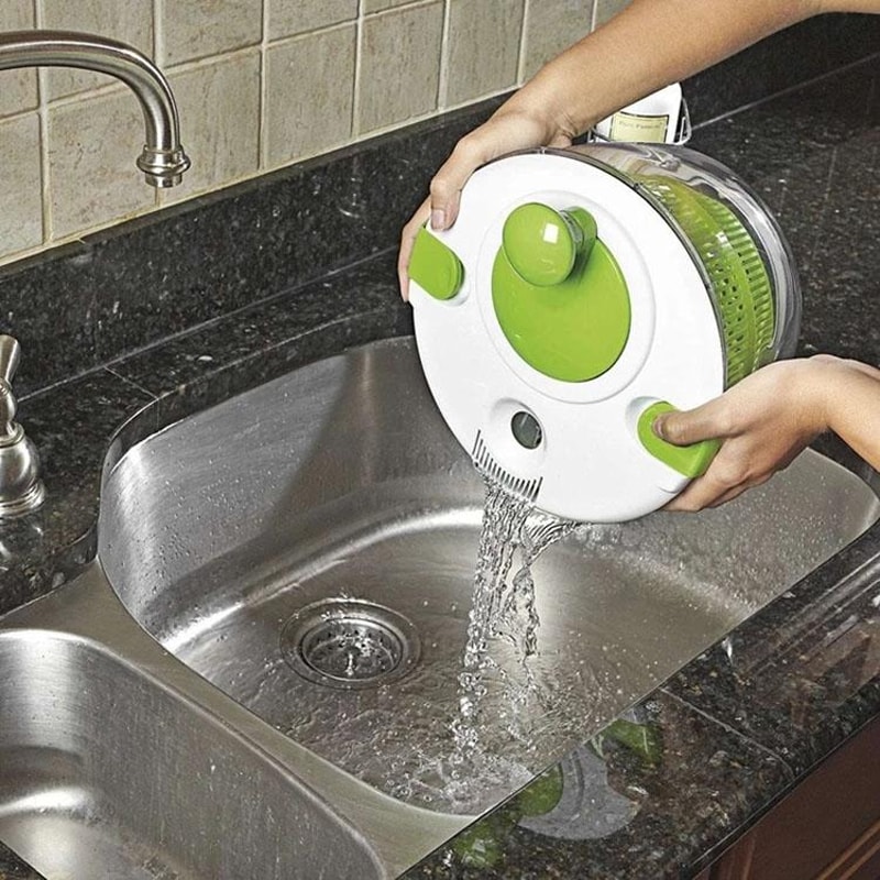 3in1 Vegetable Dehydrator Basket Large Capacity Kitchen Drain Basket With Grater Slicer 9