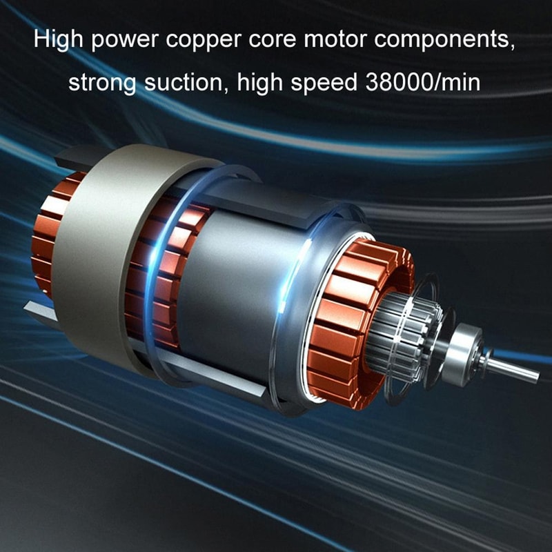 Portable Car Vacuum Wireless Charging Cordless Mini Cleaner For Quick Auto Detailing 5