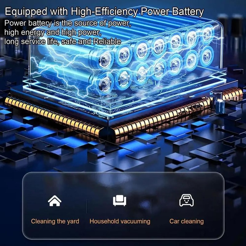 Portable Car Vacuum Wireless Charging Cordless Mini Cleaner For Quick Auto Detailing 6