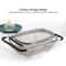 Expandable Stainless Steel Colander Over Sink Vegetable Washing Basket With Fine Mesh 10