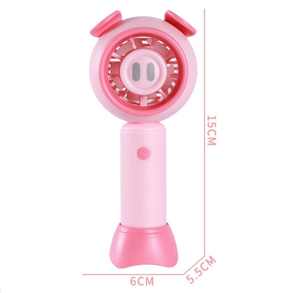 Mini USB Fan Portable Handheld Cute Cartoon Desk Fan With Rechargeable Battery 1