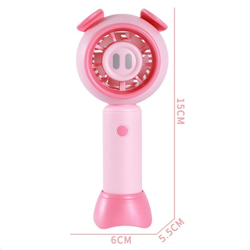 Mini USB Fan Portable Handheld Cute Cartoon Desk Fan With Rechargeable Battery 1