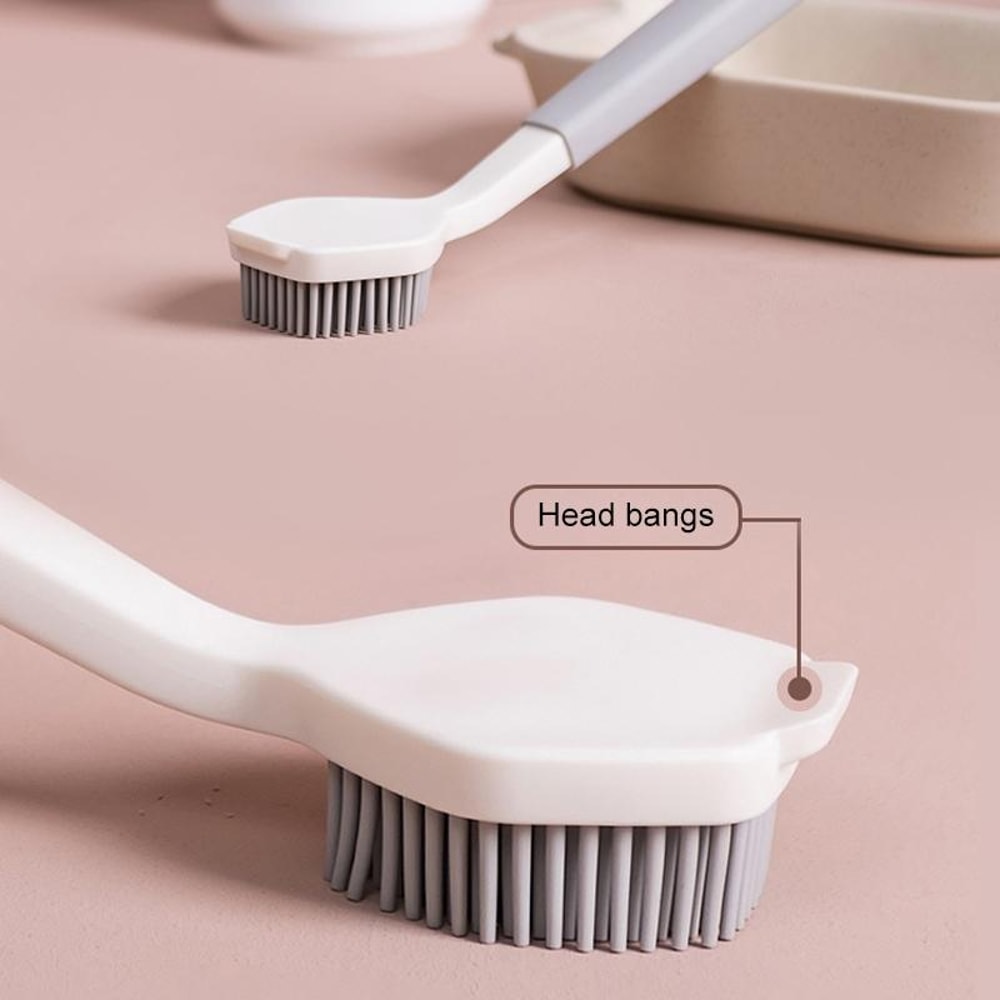 Long Handle Dish Cleaning Brush Non Scratch Kitchen Pot Scrubber 1
