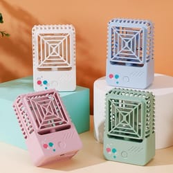 portable usb desk fan quiet handheld mini fan for dorm office travel cooling