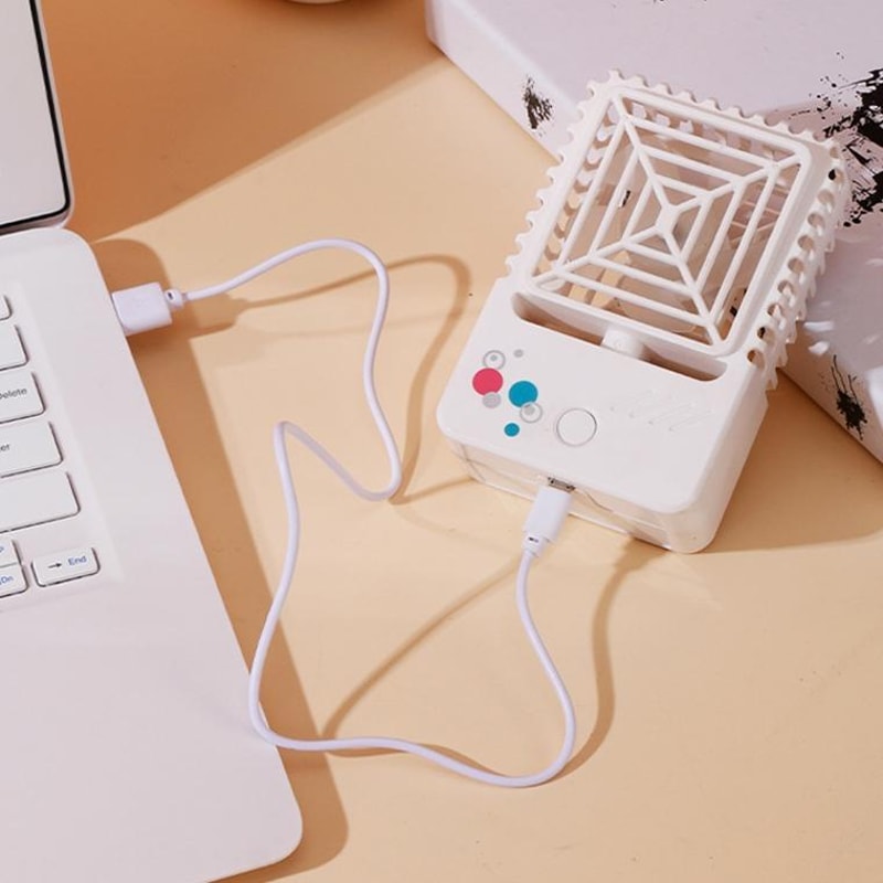 Portable USB Desk Fan Quiet Handheld Mini Fan For Dorm Office Travel Cooling 3