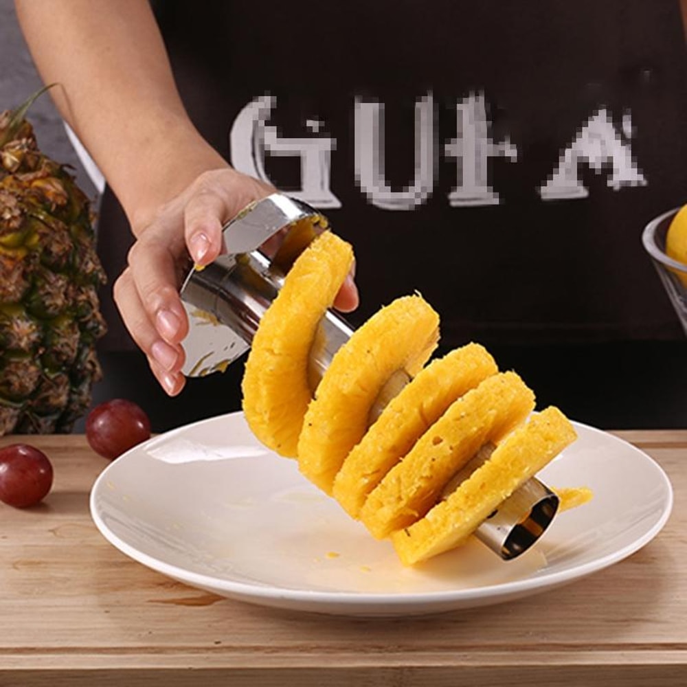 Stainless Steel Pineapple Corer Slicer Easy Fruit Cutter Tool 4