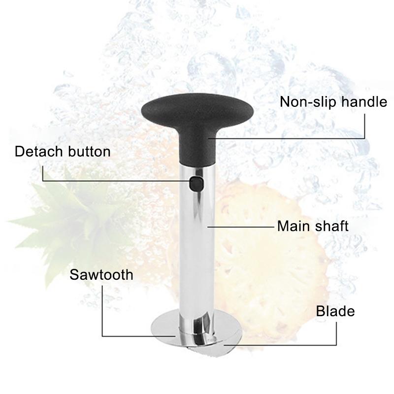 Stainless Steel Pineapple Corer Slicer Easy Fruit Cutter Tool 7