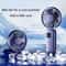 Portable Neck Fan With Digital Display USB Rechargeable Foldable Mini Handheld Fan 4