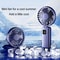 Portable Neck Fan With Digital Display USB Rechargeable Foldable Mini Handheld Fan 4