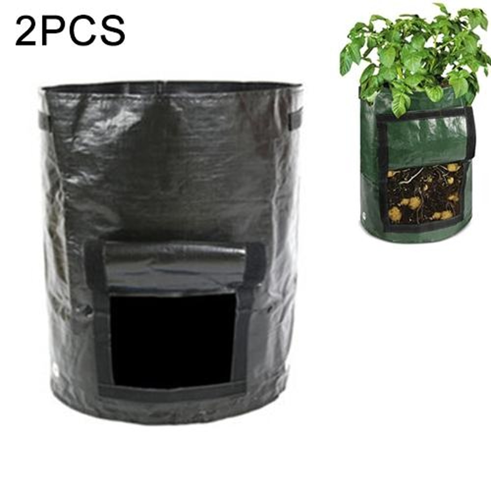 Heavy Duty Potato Grow Bags With Harvest Window Reusable Garden Planting Bags For Vegetables 2