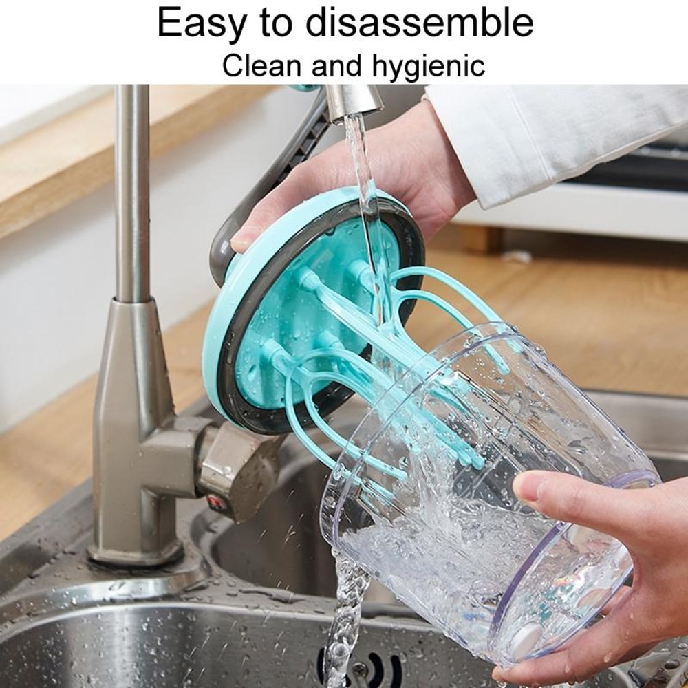 Blue Manual Egg Beater Cream Whipper Hand Whisk Mixer For Baking 5