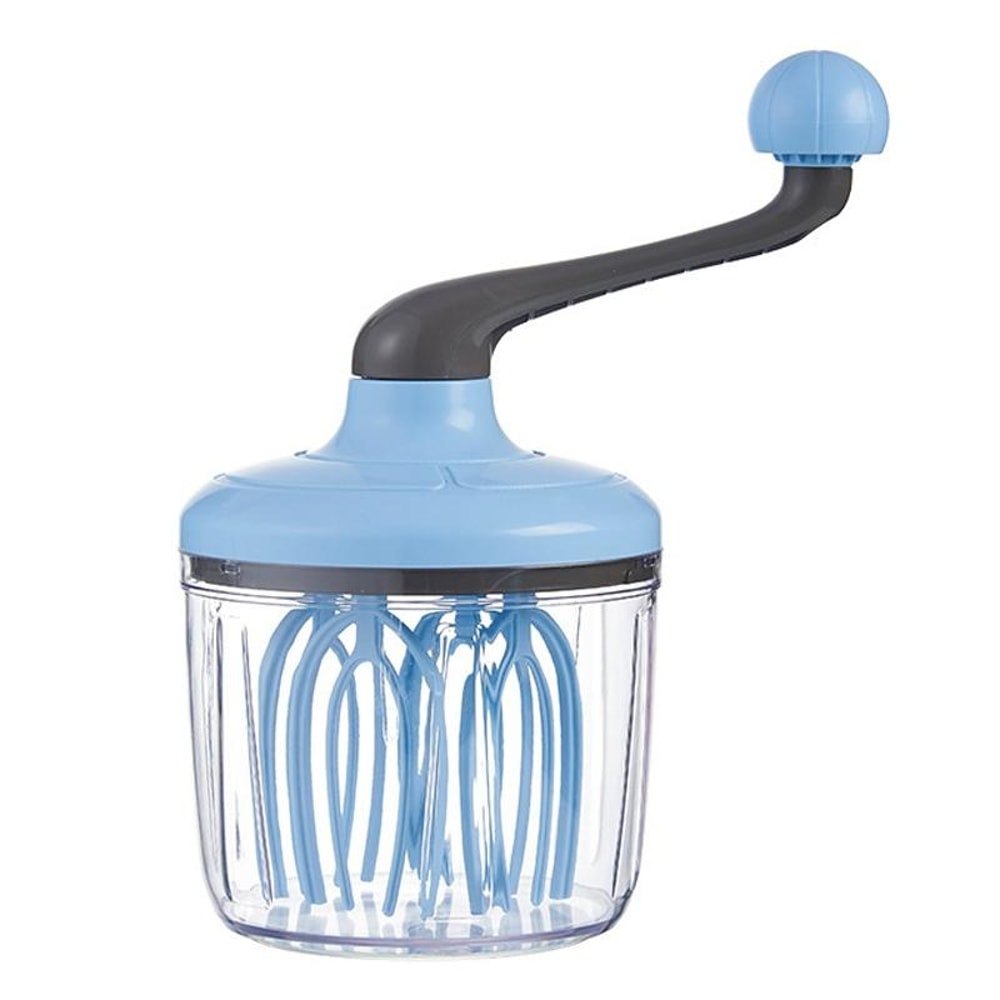 Blue Manual Egg Beater Cream Whipper Hand Whisk Mixer For Baking 9