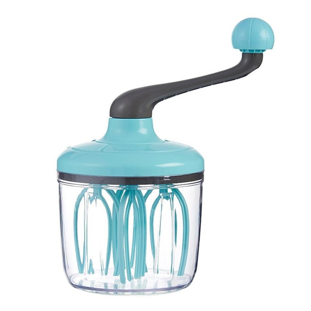 Blue Manual Egg Beater Cream Whipper Hand Whisk Mixer For Baking 10