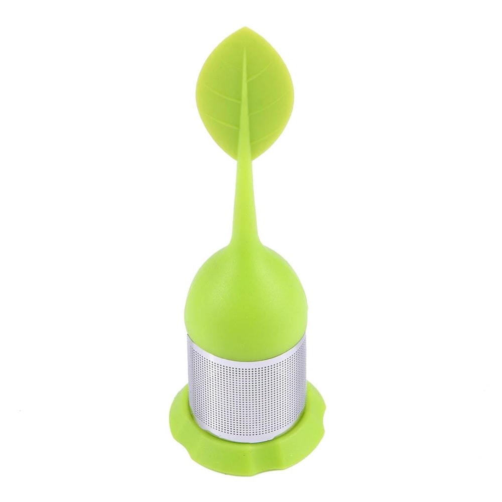 Leaf Silicone Tea Infuser With Stainless Steel Strainer For Loose Leaf Tea Brewing 1