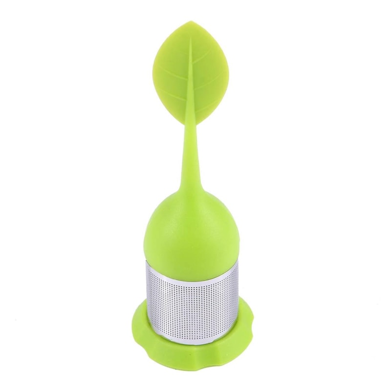 Leaf Silicone Tea Infuser With Stainless Steel Strainer For Loose Leaf Tea Brewing 1