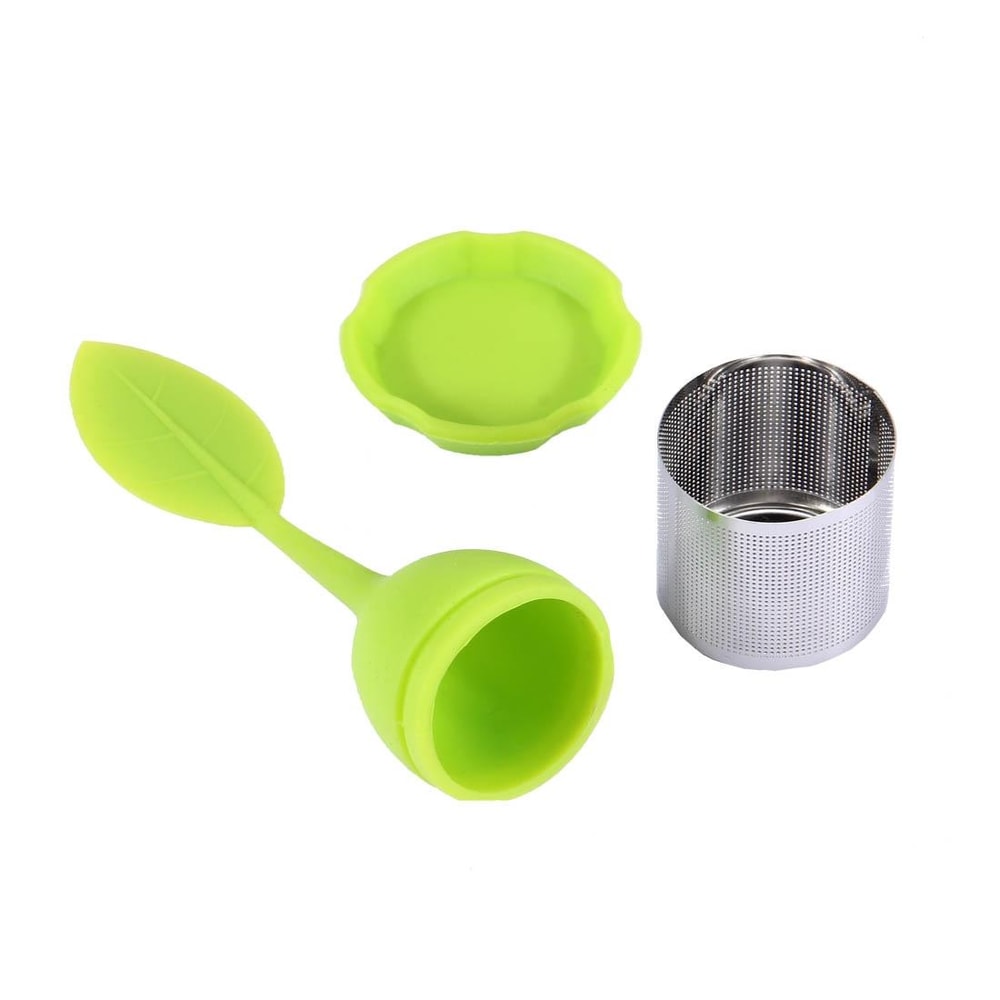 Leaf Silicone Tea Infuser With Stainless Steel Strainer For Loose Leaf Tea Brewing 3