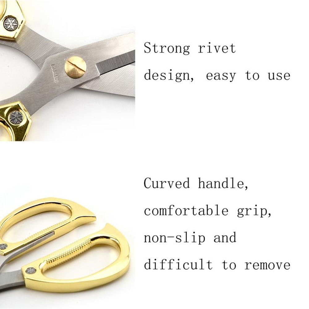 Heavy Duty Stainless Steel Scissors Multifunctional Diamond Blade Kitchen Household Cutter 4