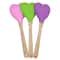 Heart Shaped Silicone Spatula Spoon Heat Resistant Nonstick Baking Tool 2