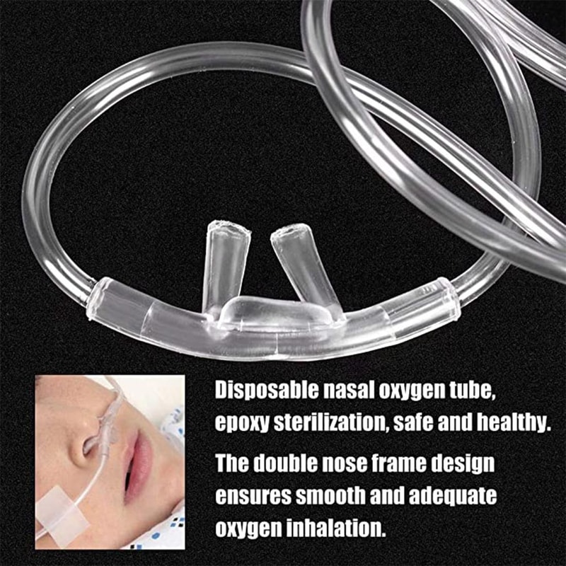 Universal Nasal Oxygen Tubing For Home Therapy Oxygen Concentrators Soft DoubleHole Cannula 4